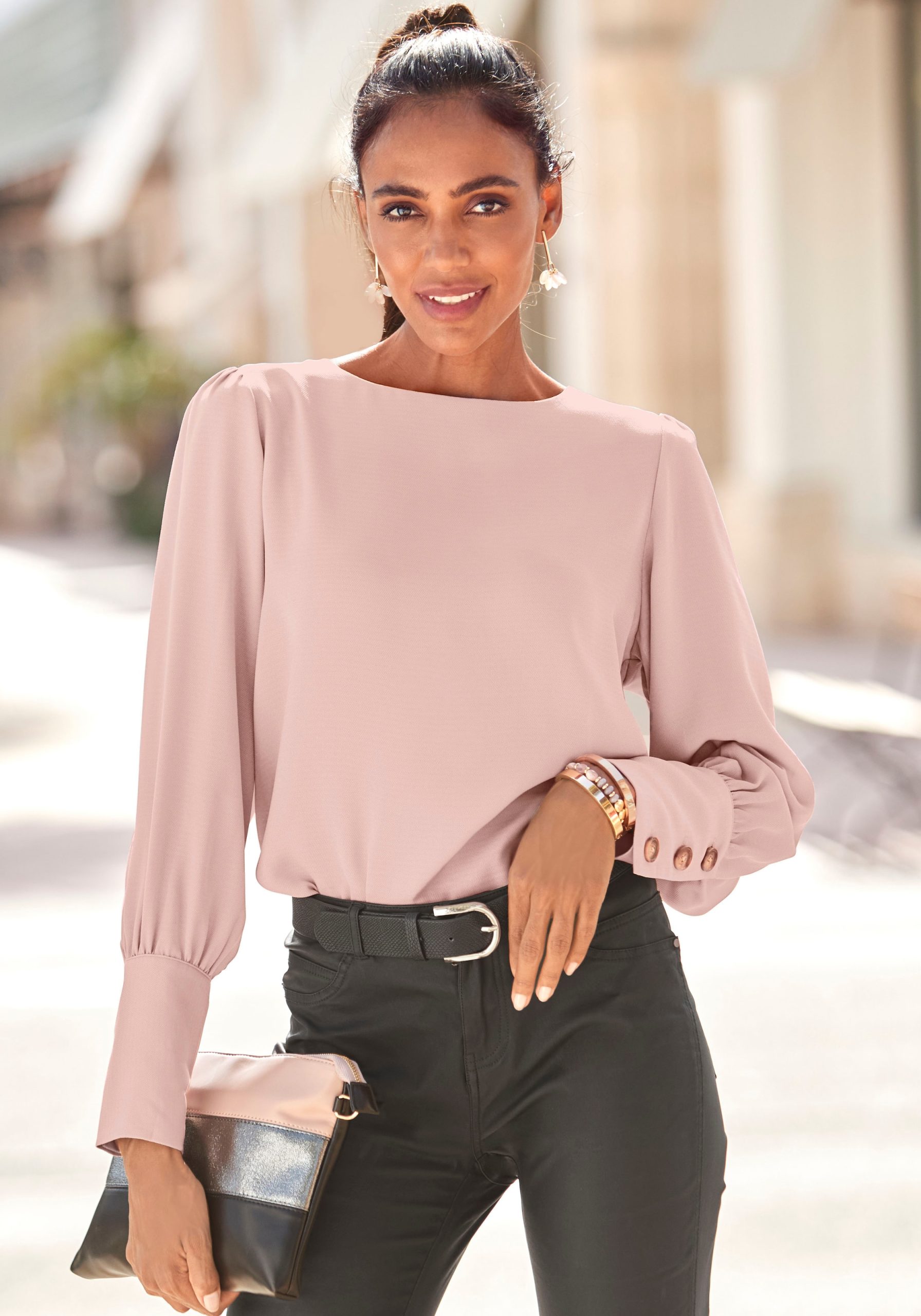 blouse-roze-dames-910rcy-1.jpg blouse roze dames - Afbeelding 1