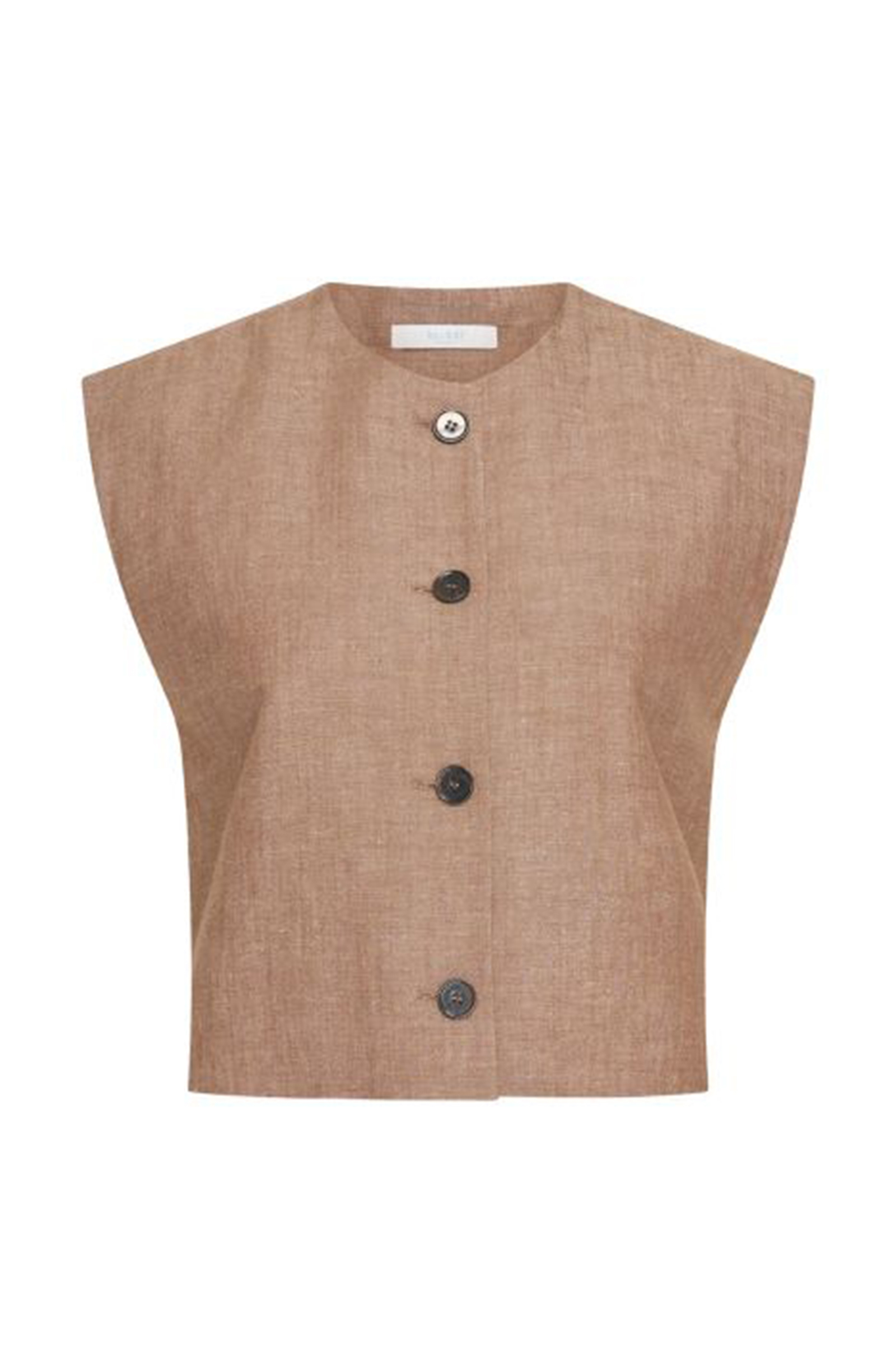bruin-gilet-dames-418qtg-1.jpg bruin gilet dames - Afbeelding 1
