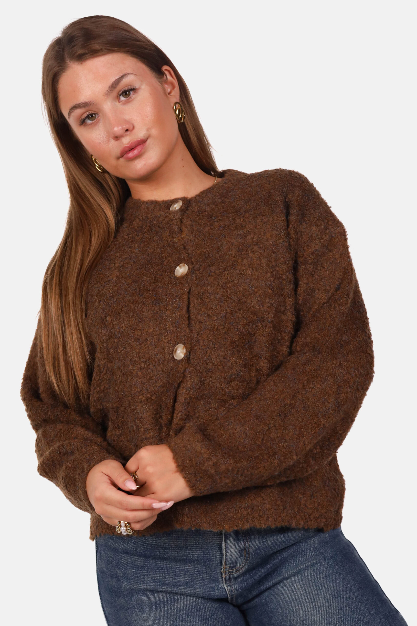 bruine-vest-008hnt-1.jpg bruine vest - Afbeelding 1