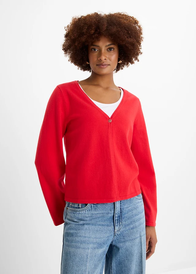 dames-vest-rood-454war.webp dames vest rood - Afbeelding 1