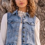 denim gilet dames