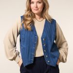 denim gilet dames