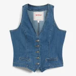 denim gilet dames
