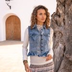 denim gilet dames