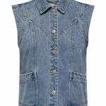 denim gilet dames