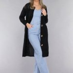 lang zwart vest