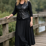 leren gilet dames