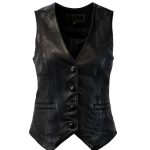 leren gilet dames