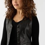 leren gilet dames