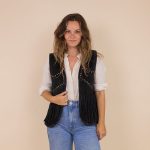 leren gilet dames