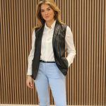 leren gilet dames