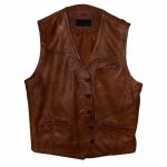 leren gilet dames