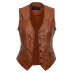 leren gilet dames
