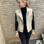 leren gilet dames
