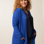 vest dames blauw