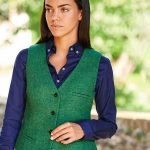 vest dames groen