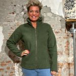 vest dames groen