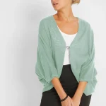 vest dames groen