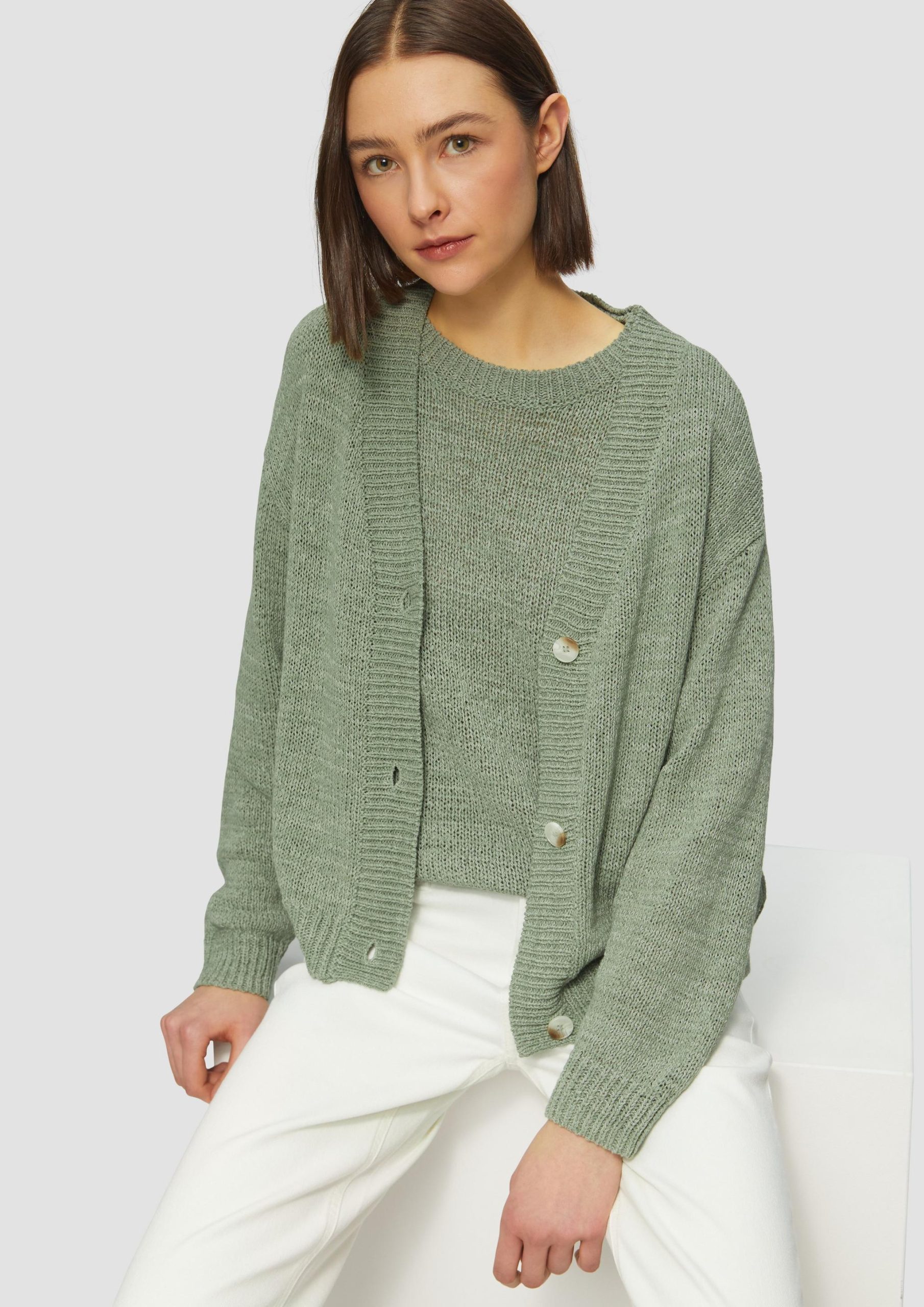vest-groen-dames-252ejy-1.jpg vest groen dames - Afbeelding 1