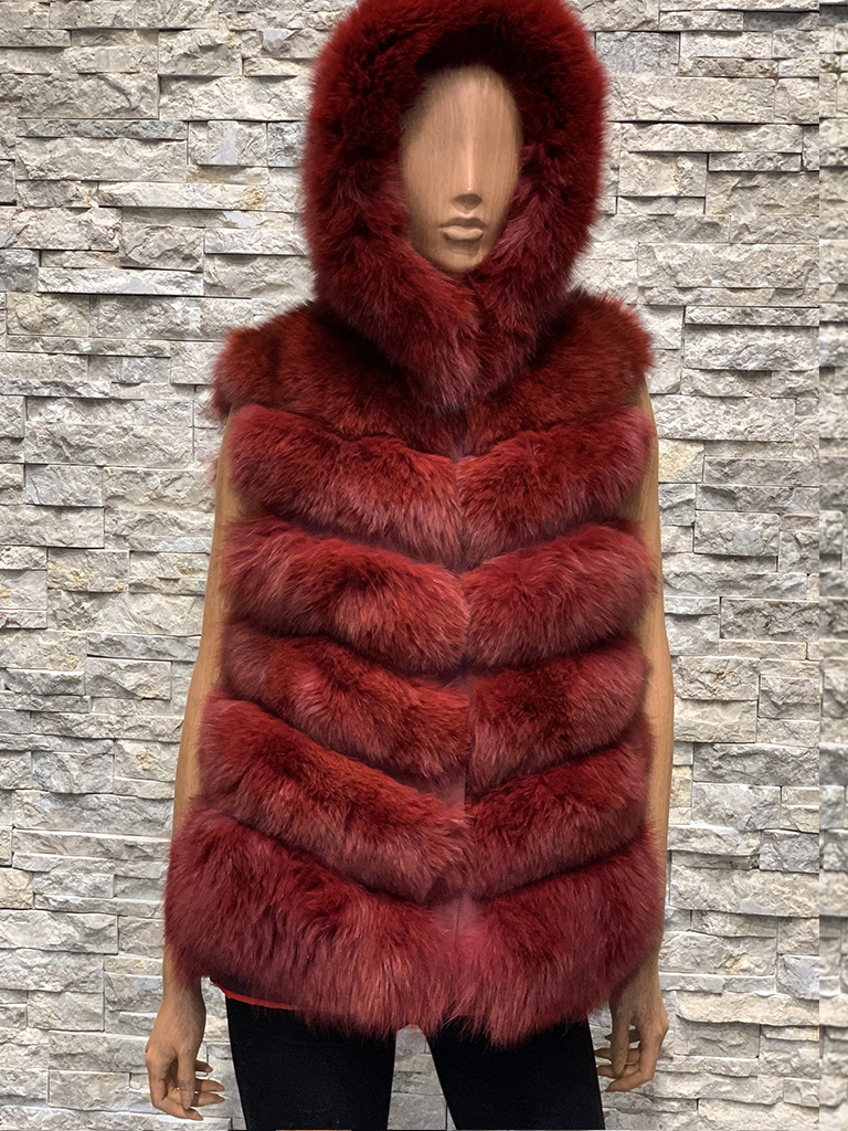 vest-rood-dames-208jhs-1.jpg vest rood dames - Afbeelding 1