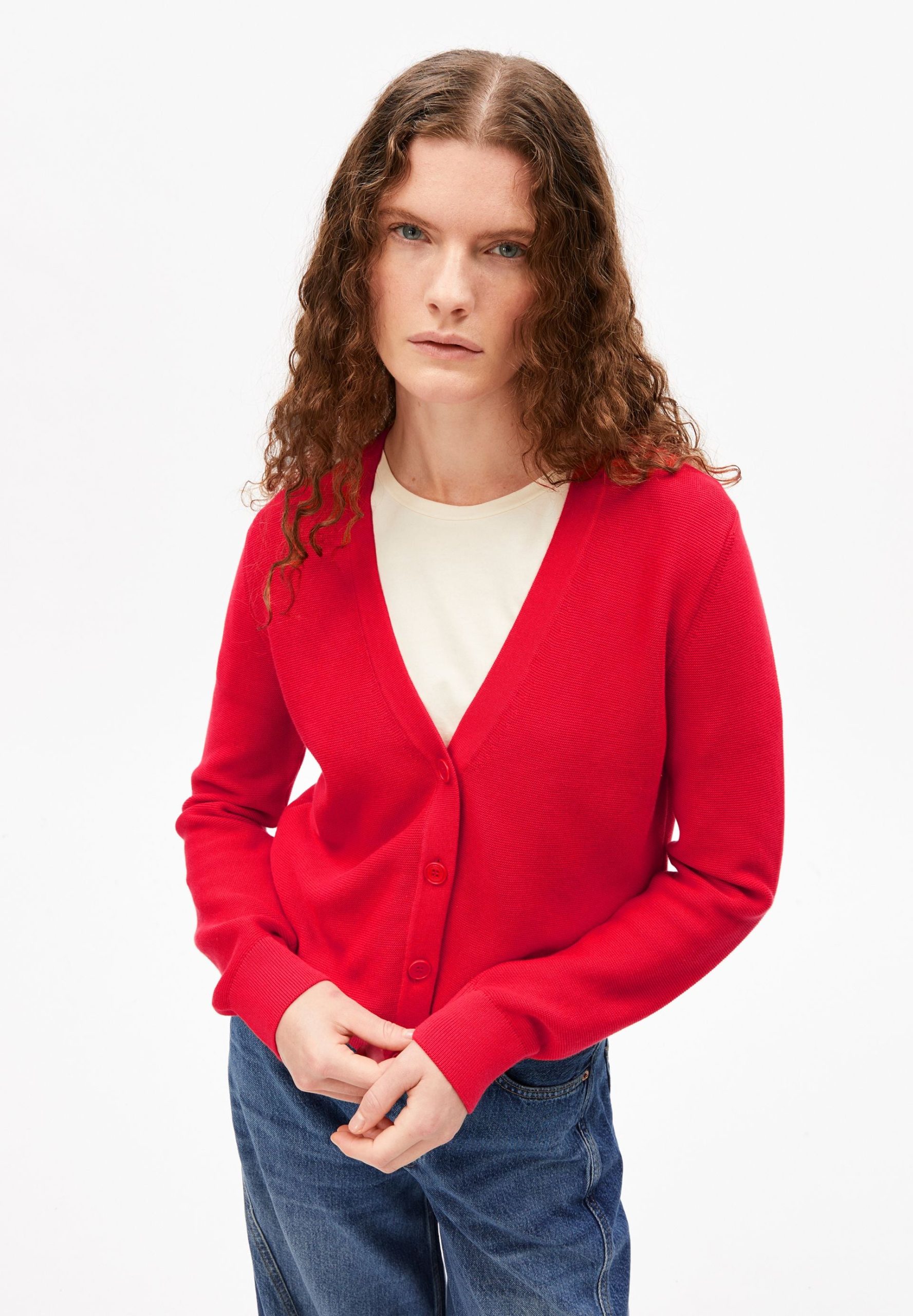 vest-rood-dames-405yrn-1.jpg vest rood dames - Afbeelding 1