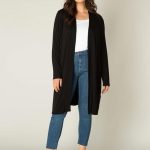 zwart lang vest