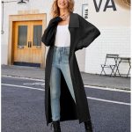 zwart lang vest