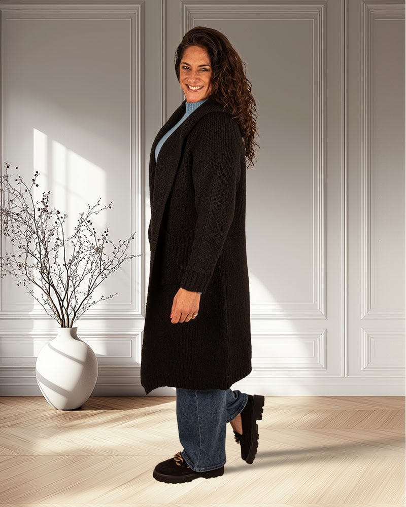 zwart-lang-vest-329kob-1.jpg zwart lang vest - Afbeelding 1