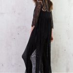 zwart lang vest