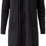 zwart lang vest