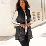 zwart lang vest