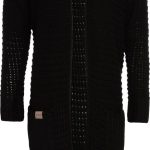 zwart lang vest